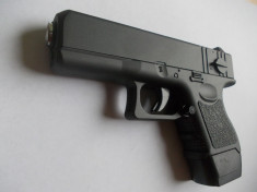 Pistol airsoft din metal,replica glock 17 foto