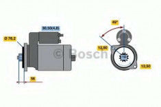 starter SKODA FABIA Combi 2.0 - BOSCH 0 986 020 220 foto