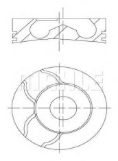 Piston PEUGEOT 406 limuzina 2.0 HDI 110 - MAHLE ORIGINAL 039 99 00 foto