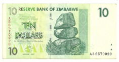 ZIMBABWE 10 DOLARI 2007 VF++ P-67 [3] foto