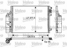 Condensator, climatizare DACIA LOGAN 1.4 - VALEO 814051 foto