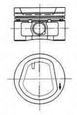 Piston VW GOLF Mk III 1.6 - KOLBENSCHMIDT 93098600 foto