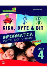 Informatica cls 4 nivelul III giga, byte &amp;amp; bit - Rodica Matei foto