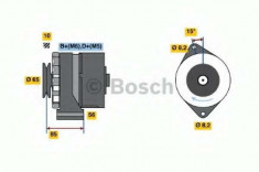 Generator / Alternator OPEL ASCONA C hatchback 1.6 - BOSCH 0 986 041 620 foto