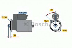 starter AUDI A2 1.4 TDI - BOSCH 0 986 017 460 foto