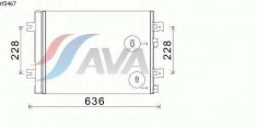 Condensator, climatizare DACIA LOGAN 1.4 MPI LPG - AVA QUALITY COOLING RT5467 foto