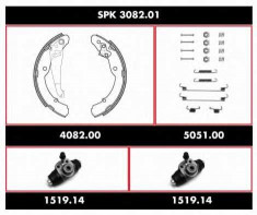 Set frana, frana tambur SKODA OCTAVIA 1.6 - ROADHOUSE SPK 3082.01 foto