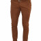 Pantaloni conici tip Zara Man - Model slim fit - stransi la glezna - Maro si Crem - Masuri: 30, 31, 32, 33, 34, 36 + curea cadou