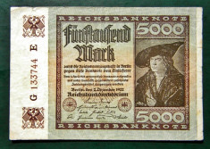 Germania 5000 Mark 1922 foto