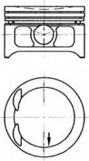 Piston OPEL OMEGA B 2.0 16V - KOLBENSCHMIDT 97332600 foto