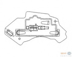 Reglaj, suflanta de interior MERCEDES-BENZ E-CLASS limuzina E 220 D - HELLA 5HL 351 321-131 foto