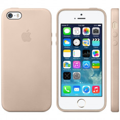 IPHONE 5 5S CASE HUSA PIELE 100% ORIGINALA APPLE STORE, SIGILATA * Beige, Blue foto