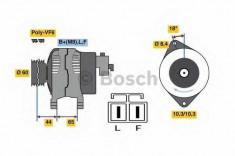 Generator / Alternator OPEL MERIVA 1.7 CDTI - BOSCH 0 986 048 301 foto