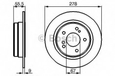 Disc frana MERCEDES-BENZ E-CLASS limuzina E 220 CDI - BOSCH 0 986 478 325 foto