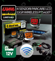 Senzori parcare cu display wireless PTS400T 12V foto