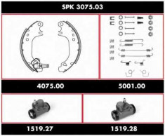 Set frana, frana tambur PEUGEOT 106 1.4 D - ROADHOUSE SPK 3075.03 foto