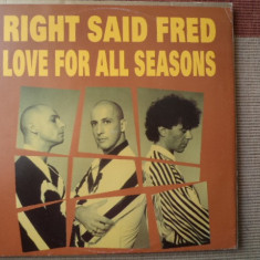 RIGHT SAID FRED Love For All Seasons maxi disc single vinyl muzica pop house VG+
