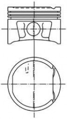 Piston RENAULT CLIO Mk II 1.6 16V - KOLBENSCHMIDT 99746600 foto