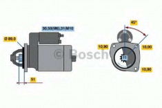 starter VOLVO FL FL 180-7,5 - BOSCH 0 001 231 014 foto