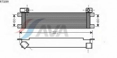 Radiator ulei, ulei motor RENAULT LAGUNA Estate 2.2 dT - AVA QUALITY COOLING RT3289 foto