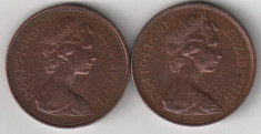 Marea Britanie lot: 2 new pence 1971 - 1977 foto