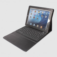 Husa Geanta NEAGRA Piele Cu Tastatura Wireless Bluetooth iPad 1 iPad 2 iPad 3 + Folie Display Cadou foto