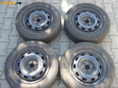 jante genti roti 5x100 R15 vw golf 4 vw bora audi a3 skoda octavia + capace si 2 anvelope 40% foto