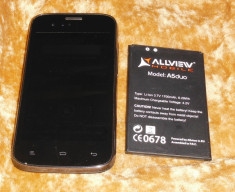 Allview A5 dual, smartphone dual-sim, dualcore, cu cip grafic capabil (mali400), autonomie excelenta si baterie de rezerva foto