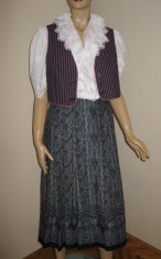 Dirndl / costum tirolez / bavarez costum popular nemtesc costum austriac , tracht masura 42 sau M/ L foto