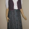 Dirndl / costum tirolez / bavarez costum popular nemtesc costum austriac , tracht masura 42 sau M/ L