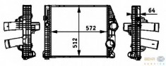 Intercooler, compresor MERCEDES-BENZ ATEGO 712 - HELLA 8ML 376 724-261 foto