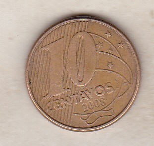bnk mnd Brazilia 10 centavos 2008 foto