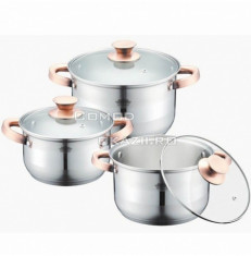 Set oale din inox 18/10 cu fund 5 straturi - 6 piese PH-15290 foto