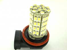 Leduri auto H11 68 smd 1210 proiector ceata foto