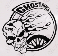 Sticker - Autocolant - Abtibild - Tatuaj de perete - Ghost Rider foto