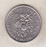 bnk mnd Polinezia Polinesia franceza 20 franci 1975