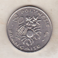 bnk mnd Polinezia Polinesia franceza 20 franci 1975