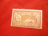 Timbru 1 Fr culoarea vinului ,1900 , tip Merson