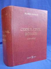 FLORIN CIUTACU - CODUL CIVIL ROMAN ADNOTAT - BUCURESTI - 2001 foto
