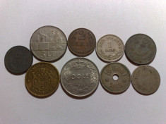 Lot 9 monede romanesti perioada 1905-1963 foto