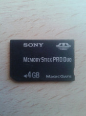 Card de Memorie SONY Memory Stick Pro Duo 4GB foto