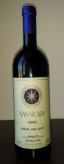 Vin Sassicaia Bolgheri 1990 foto