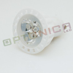 Lampa LED ceramica GU10 - 3 x 1W 220V - lumina alba foto