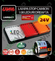 LAMPA STOP CAMION 108LEDURI DREAPTA 204 foto