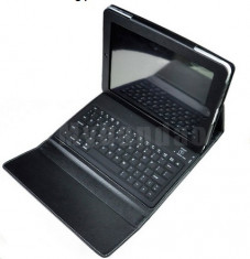 Husa Folio piele PU Delux Cu Tastatura Bluetooth Pentru Apple iPad 4 / 3 / 2 foto