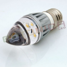 Lampa LED E27 - 3 x 1W 220V - lumina alba calda foto