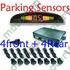 Pachet senzori parcare fata spate , 8 senzori + display foto