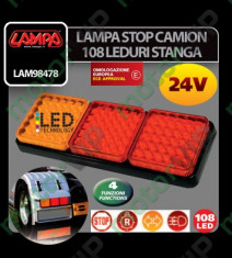 LAMPA STOP CAMION 108LEDURI STANGA 204 foto