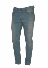 Blugi tip Zara - Albastru deschis - Conici - Masuri: 32 - Model nou gen David Beckham foto
