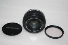 OBIECTIV OLYMPUS OM AUTO-S 1.8 F=50MM, functional, pe orice DSLR ex. Canon EOS etc., poate fi utilizat cu adaptor foto